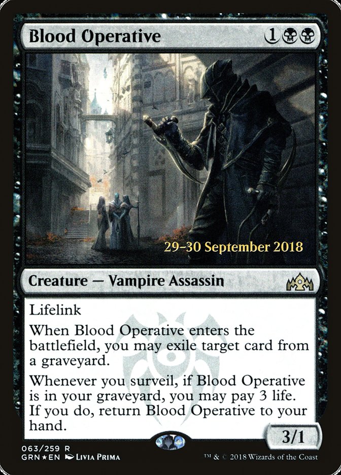 Blood Operative  [Guilds of Ravnica Prerelease Promos] | Mega City Incorporated