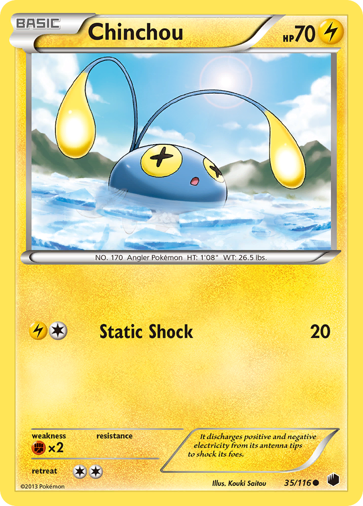 Chinchou (35/116) [Black & White: Plasma Freeze] | Mega City Incorporated