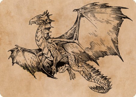 Ancient Bronze Dragon Art Card (58) [Commander Legends: Battle for Baldur's Gate Art Series] | Mega City Incorporated