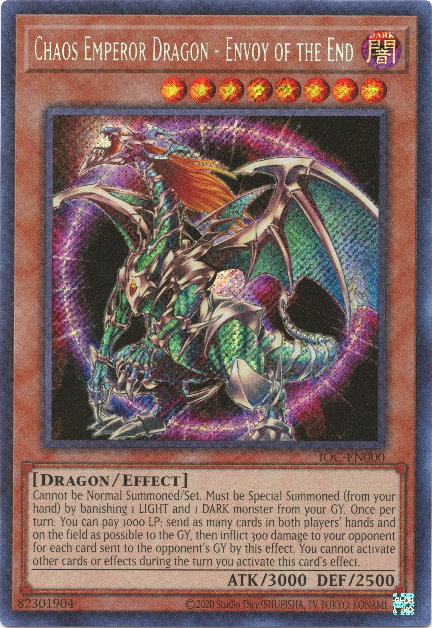 Chaos Emperor Dragon - Envoy of the End (25th Anniversary) [IOC-EN000] Secret Rare | Mega City Incorporated