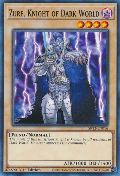 Zure, Knight of Dark World [SR13-EN016] Common | Mega City Incorporated