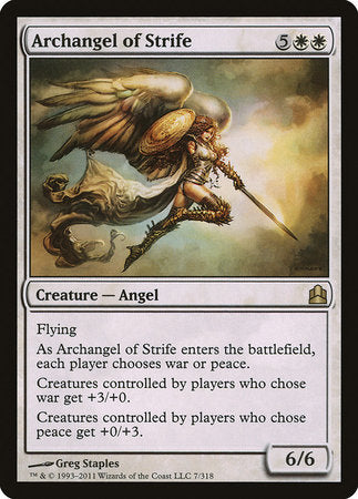 Archangel of Strife [Commander 2011] | Mega City Incorporated