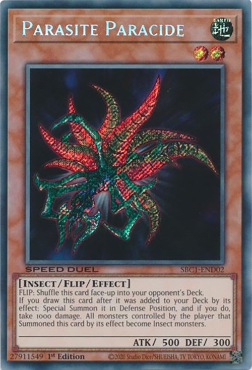 Parasite Paracide [SBC1-END02] Secret Rare | Mega City Incorporated