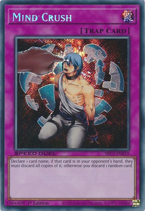Mind Crush (Secret Rare) [SBC1-ENE19] Secret Rare | Mega City Incorporated
