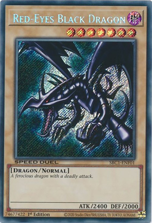 Red-Eyes Black Dragon [SBC1-ENF01] Secret Rare | Mega City Incorporated