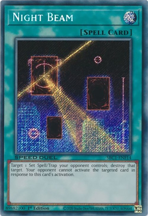 Night Beam [SBC1-ENF14] Secret Rare | Mega City Incorporated