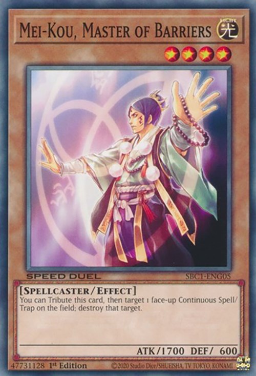 Mei-Kou, Master of Barriers [SBC1-ENG05] Common | Mega City Incorporated