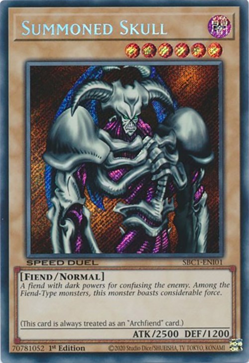 Summoned Skull [SBC1-ENI01] Secret Rare | Mega City Incorporated