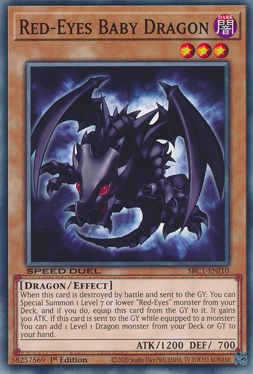 Red-Eyes Baby Dragon [SBC1-ENI10] Common | Mega City Incorporated