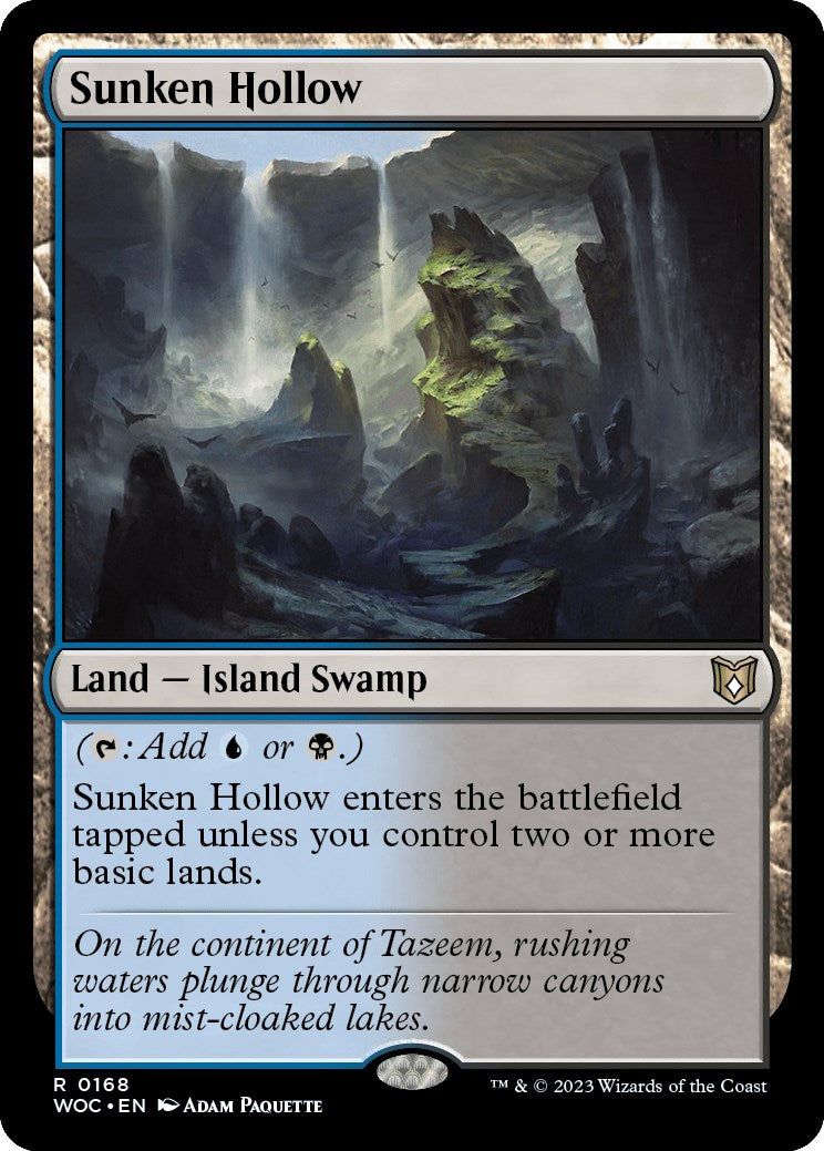 Sunken Hollow [Wilds of Eldraine Commander] | Mega City Incorporated