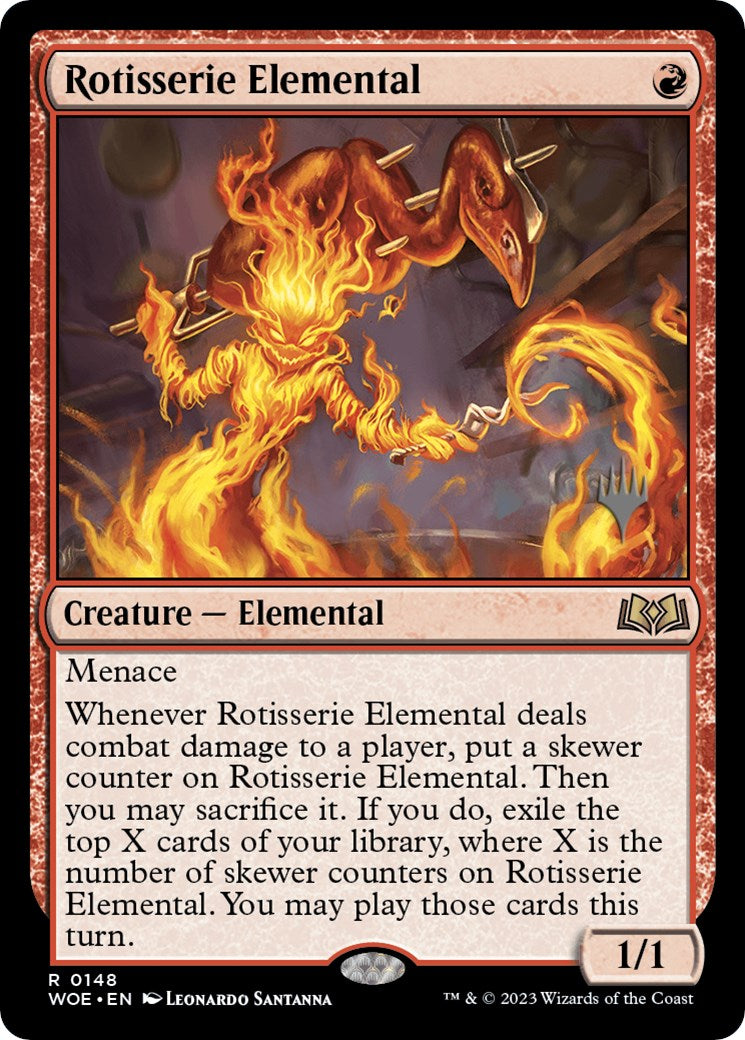 Rotisserie Elemental (Promo Pack) [Wilds of Eldraine Promos] | Mega City Incorporated