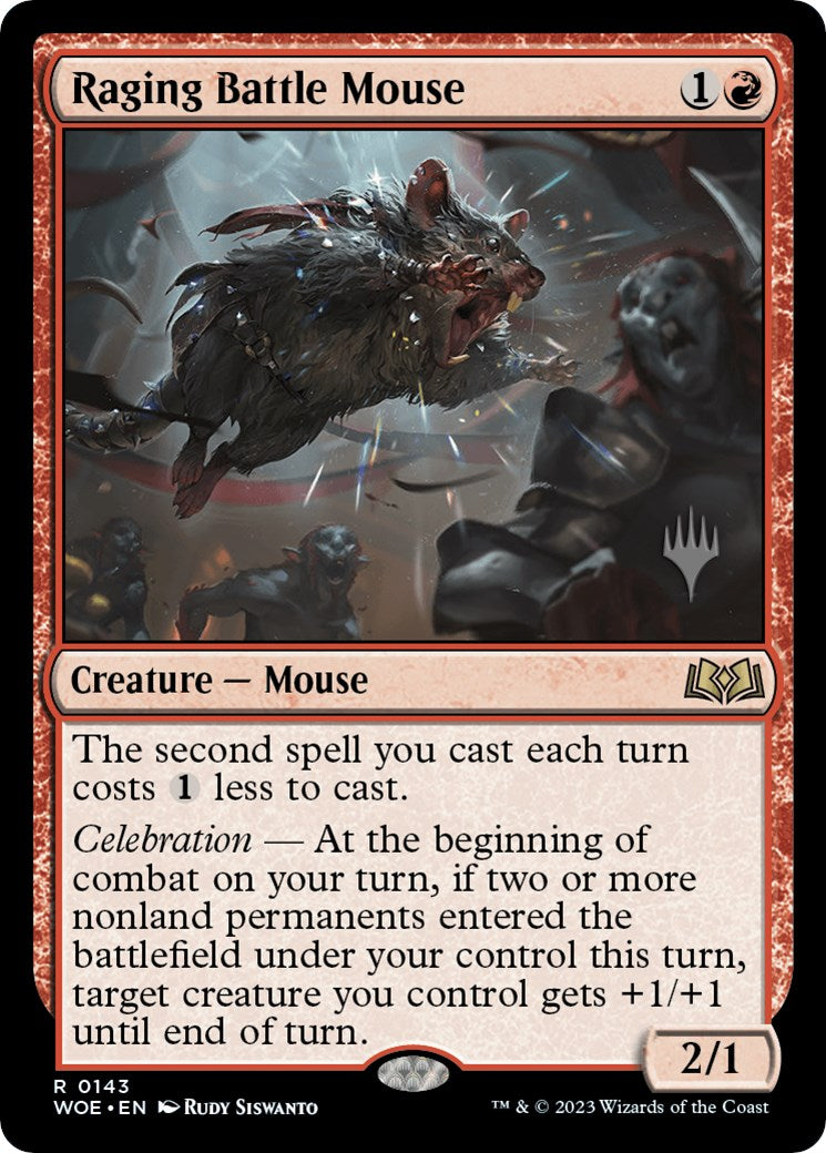 Raging Battle Mouse (Promo Pack) [Wilds of Eldraine Promos] | Mega City Incorporated