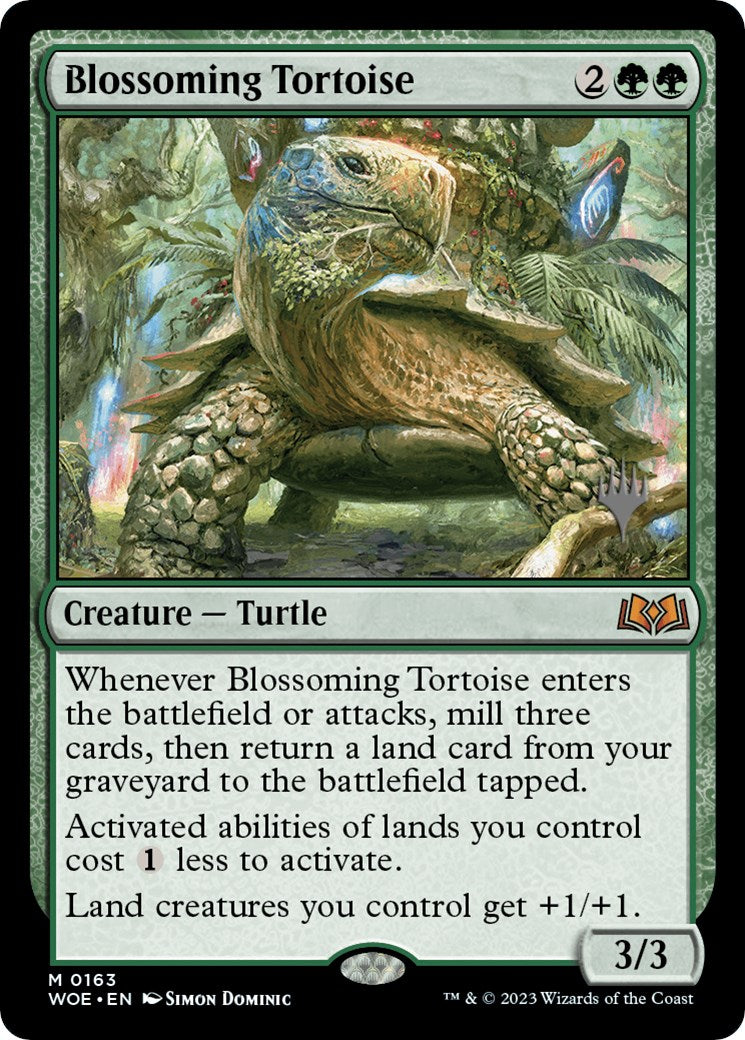 Blossoming Tortoise (Promo Pack) [Wilds of Eldraine Promos] | Mega City Incorporated