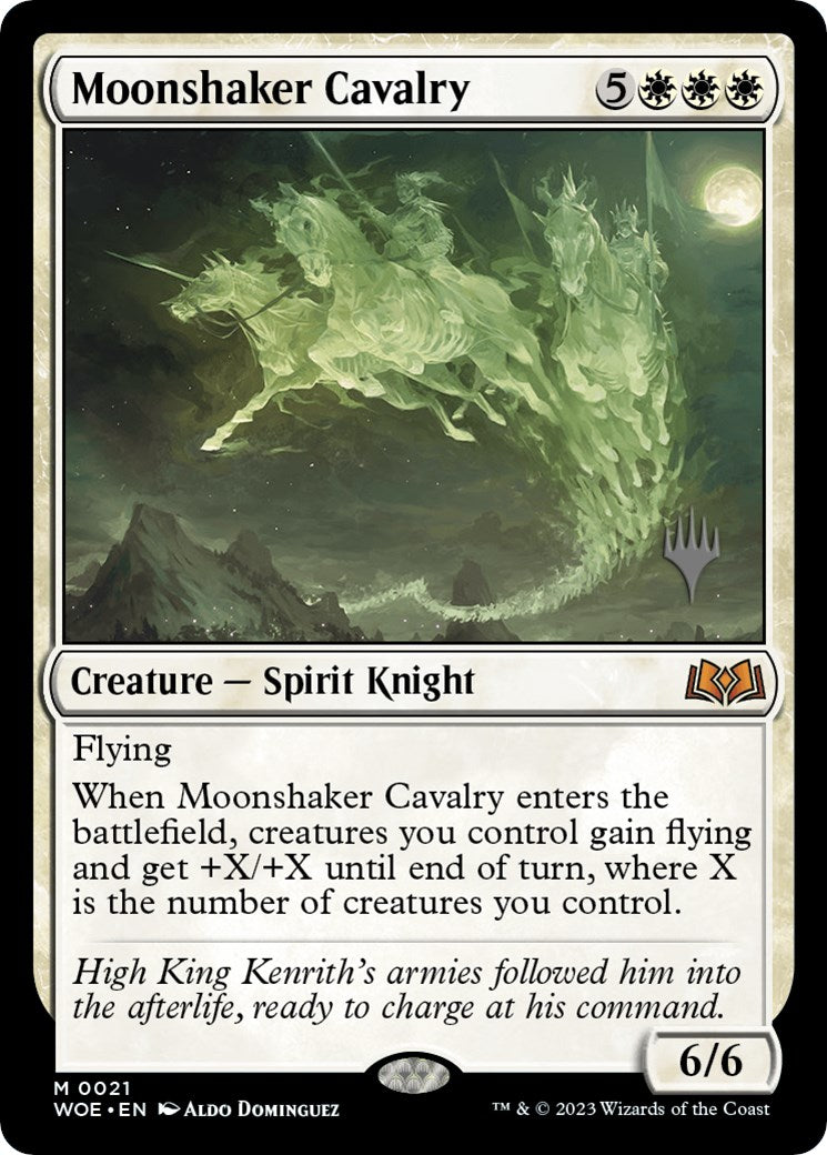 Moonshaker Cavalry (Promo Pack) [Wilds of Eldraine Promos] | Mega City Incorporated