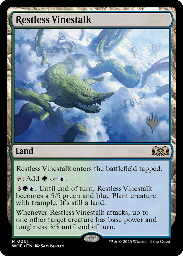 Restless Vinestalk (Promo Pack) [Wilds of Eldraine Promos] | Mega City Incorporated