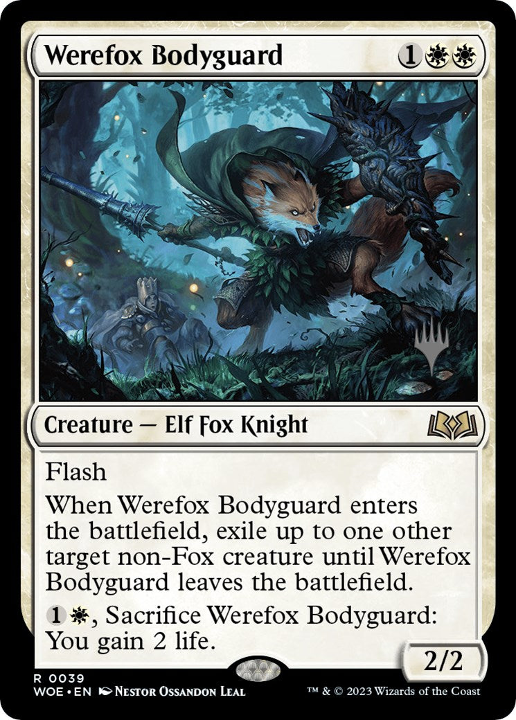 Werefox Bodyguard (Promo Pack) [Wilds of Eldraine Promos] | Mega City Incorporated