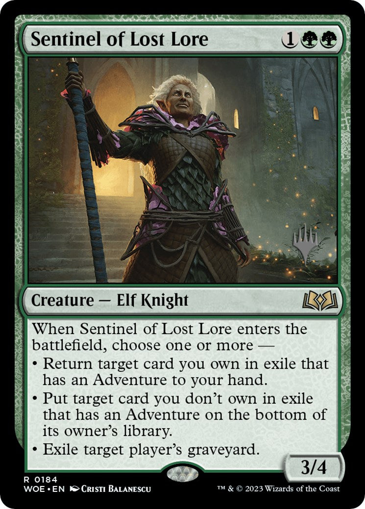 Sentinel of Lost Lore (Promo Pack) [Wilds of Eldraine Promos] | Mega City Incorporated