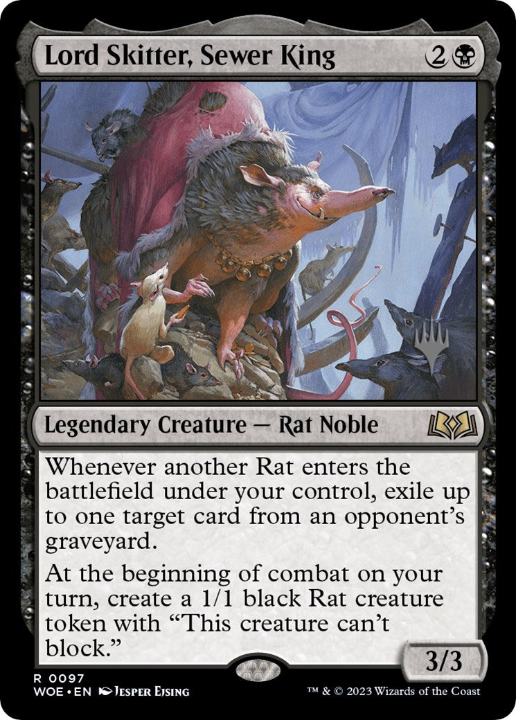 Lord Skitter, Sewer King (Promo Pack) [Wilds of Eldraine Promos] | Mega City Incorporated