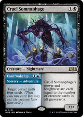 Cruel Somnophage // Can't Wake Up (Promo Pack) [Wilds of Eldraine Promos] | Mega City Incorporated