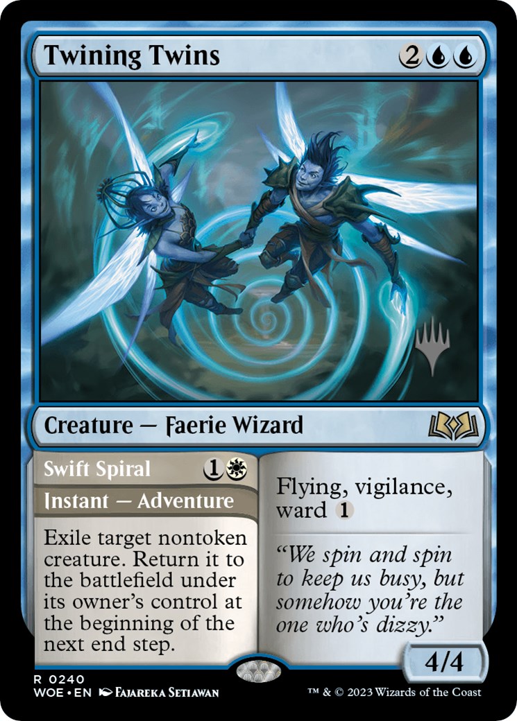 Twining Twins // Swift Spiral (Promo Pack) [Wilds of Eldraine Promos] | Mega City Incorporated