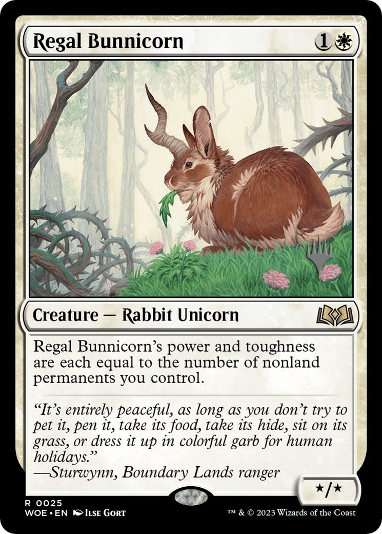 Regal Bunnicorn (Promo Pack) [Wilds of Eldraine Promos] | Mega City Incorporated