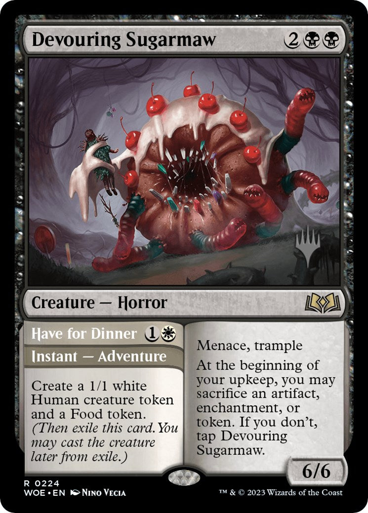 Devouring Sugarmaw // Have for Dinner(Promo Pack) [Wilds of Eldraine Promos] | Mega City Incorporated