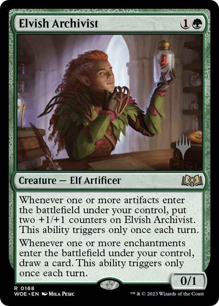 Elvish Archivist (Promo Pack) [Wilds of Eldraine Promos] | Mega City Incorporated