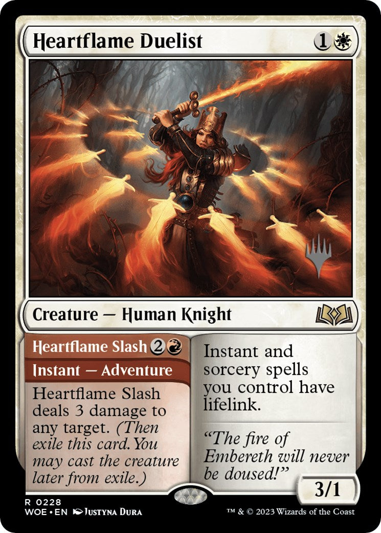 Heartflame Duelist // Heatflame Duelist (Promo Pack) [Wilds of Eldraine Promos] | Mega City Incorporated