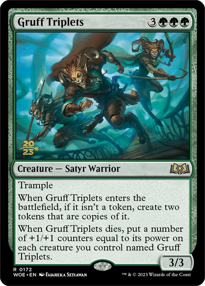 Gruff Triplets [Wilds of Eldraine Prerelease Promos] | Mega City Incorporated