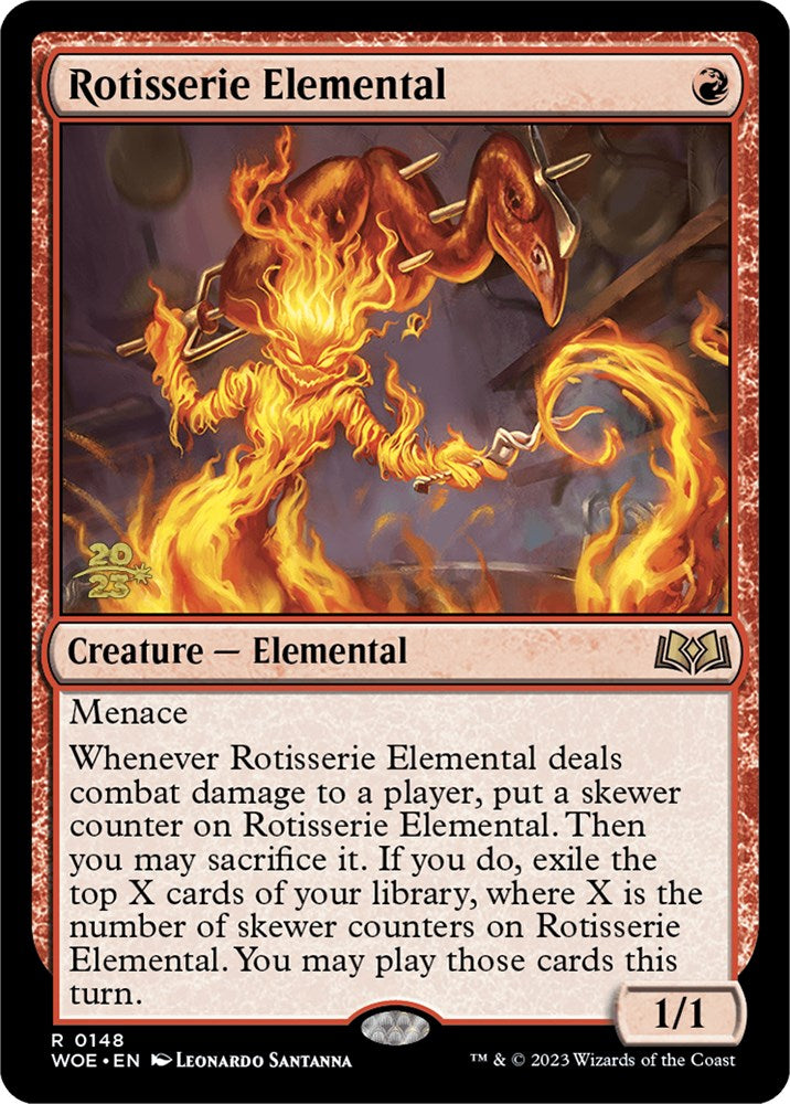 Rotisserie Elemental [Wilds of Eldraine Prerelease Promos] | Mega City Incorporated