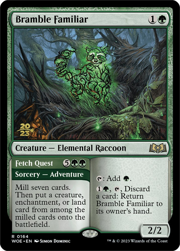 Bramble Familiar // Fetch Quest [Wilds of Eldraine Prerelease Promos] | Mega City Incorporated