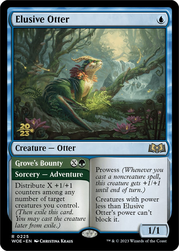 Elusive Otter // Grove's Bounty [Wilds of Eldraine Prerelease Promos] | Mega City Incorporated