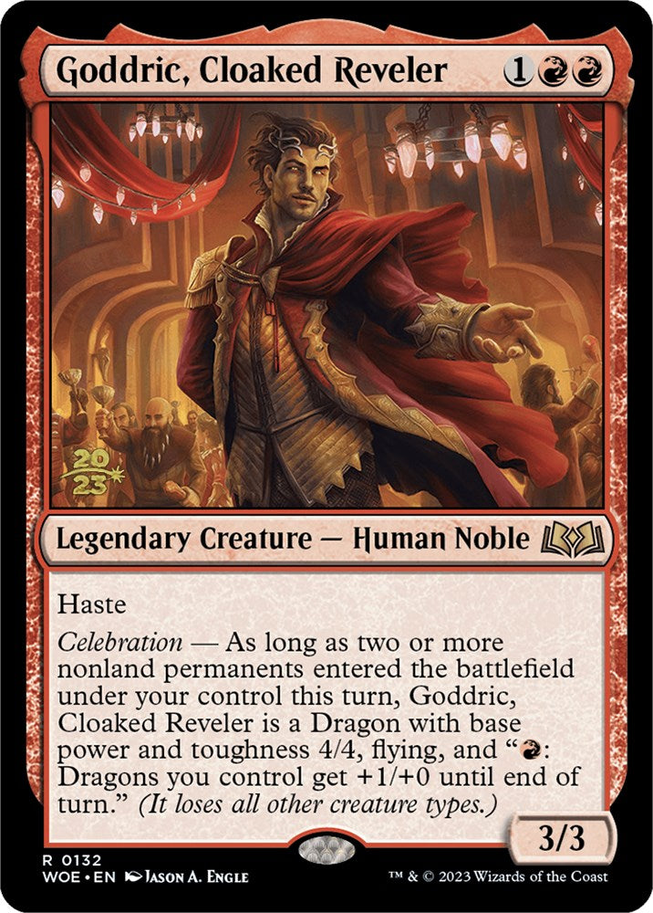 Goddric, Cloaked Reveler [Wilds of Eldraine Prerelease Promos] | Mega City Incorporated