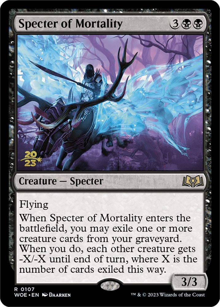 Specter of Mortality [Wilds of Eldraine Prerelease Promos] | Mega City Incorporated