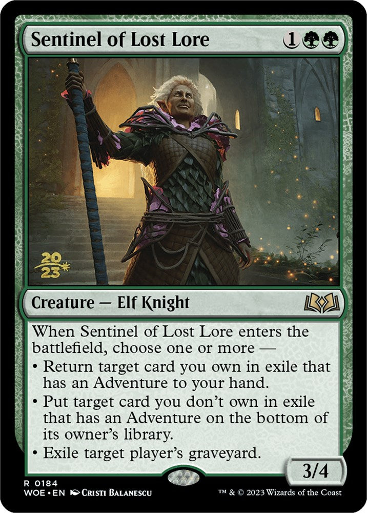 Sentinel of Lost Lore [Wilds of Eldraine Prerelease Promos] | Mega City Incorporated