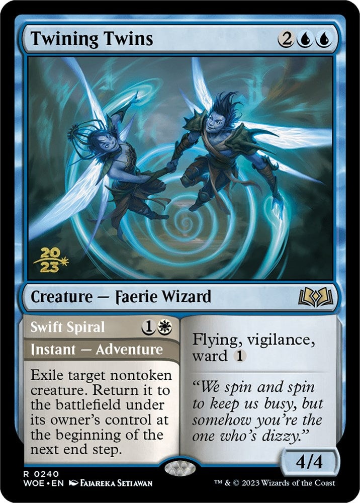 Twining Twins // Swift Spiral (Promo Pack) [Wilds of Eldraine Promos] | Mega City Incorporated