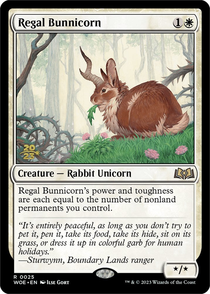 Regal Bunnicorn [Wilds of Eldraine Prerelease Promos] | Mega City Incorporated