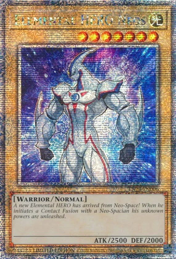 Elemental HERO Neos [TN23-EN006] Quarter Century Secret Rare | Mega City Incorporated