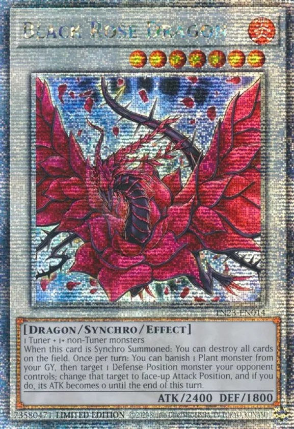 Black Rose Dragon [TN23-EN014] Quarter Century Secret Rare | Mega City Incorporated