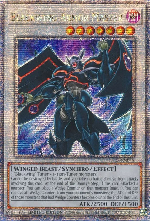 Blackwing Armor Master [TN23-EN015] Quarter Century Secret Rare | Mega City Incorporated