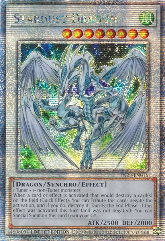 Stardust Dragon [TN23-EN016] Quarter Century Secret Rare | Mega City Incorporated