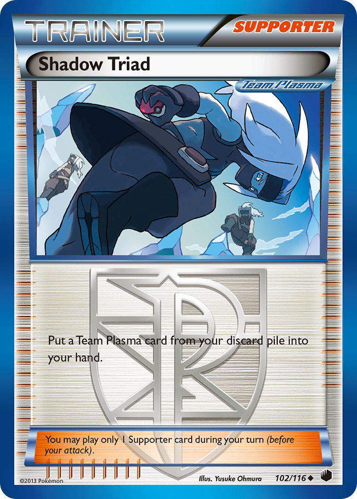 Shadow Triad (102/116) [Black & White: Plasma Freeze] | Mega City Incorporated