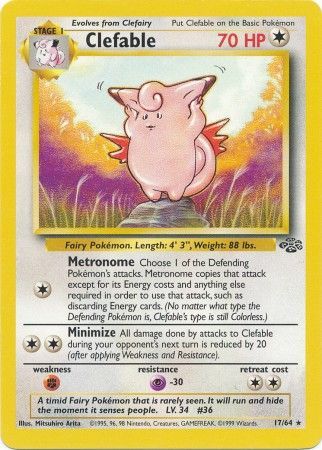 Clefable (17/64) [Jungle Unlimited] | Mega City Incorporated