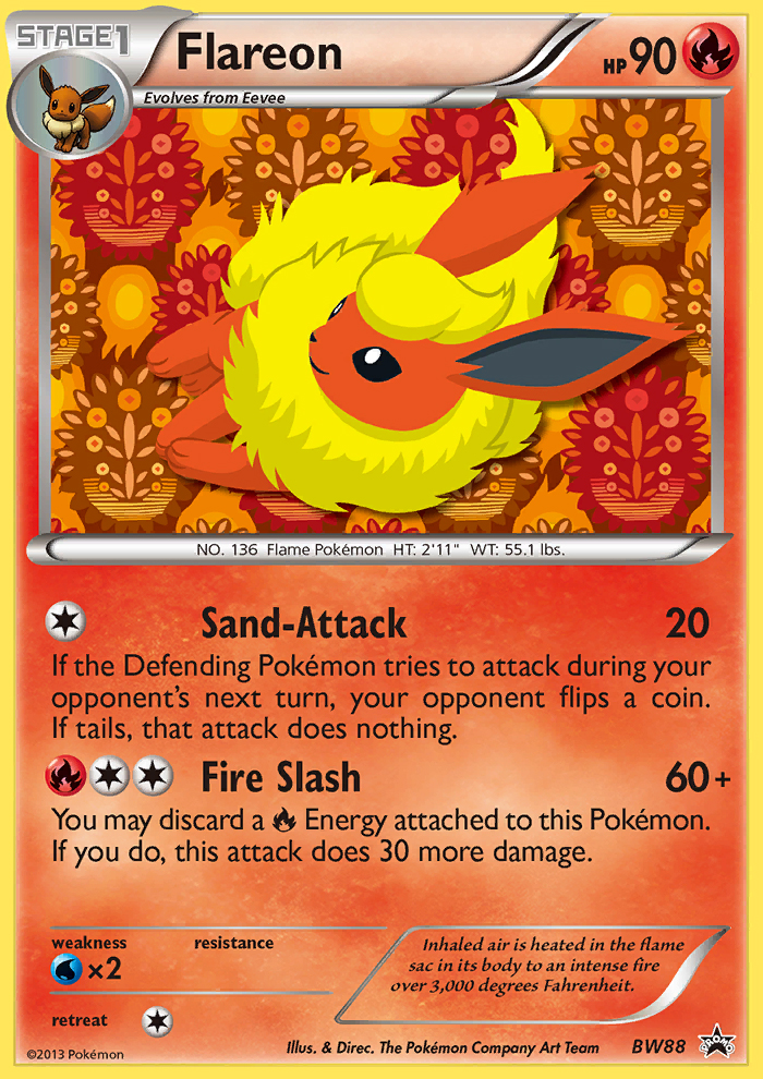 Flareon (BW88) [Black & White: Black Star Promos] | Mega City Incorporated