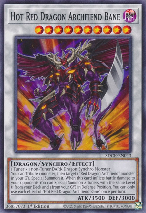 Hot Red Dragon Archfiend Bane [SDCK-EN043] Common | Mega City Incorporated