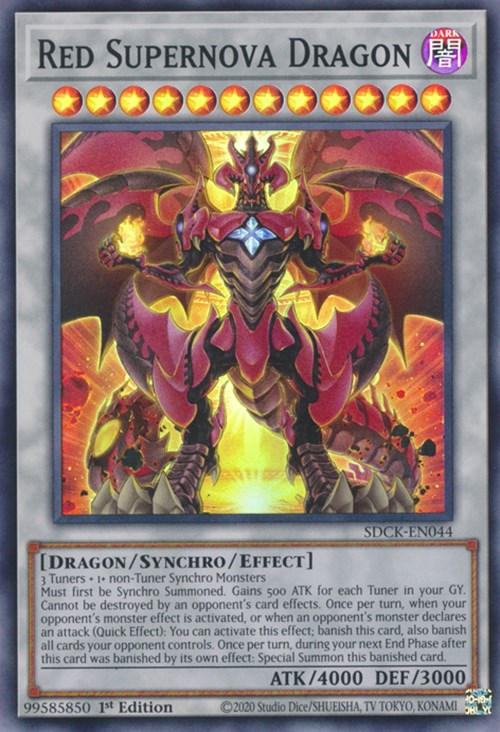 Red Supernova Dragon [SDCK-EN044] Super Rare | Mega City Incorporated