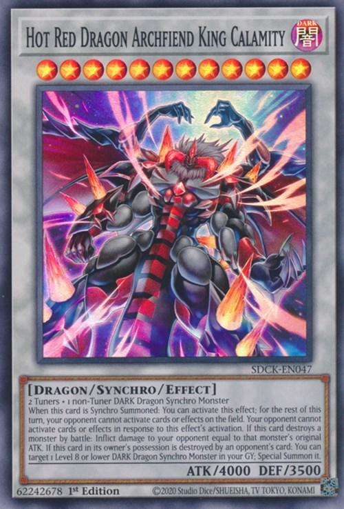 Hot Red Dragon Archfiend King Calamity [SDCK-EN047] Super Rare | Mega City Incorporated