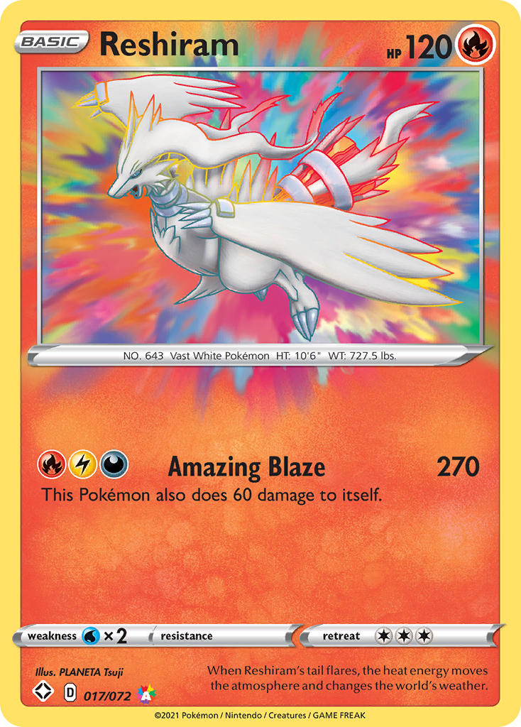 Reshiram (017/072) [Sword & Shield: Shining Fates] | Mega City Incorporated