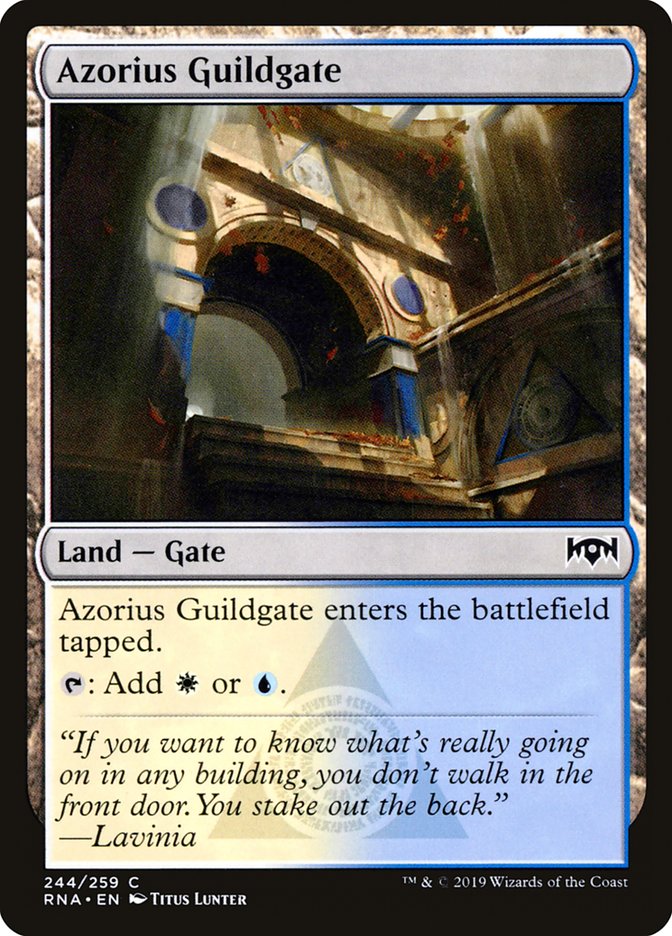 Azorius Guildgate (244/259) [Ravnica Allegiance] | Mega City Incorporated