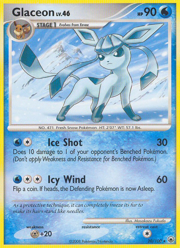 Glaceon (20/100) [Diamond & Pearl: Majestic Dawn] | Mega City Incorporated